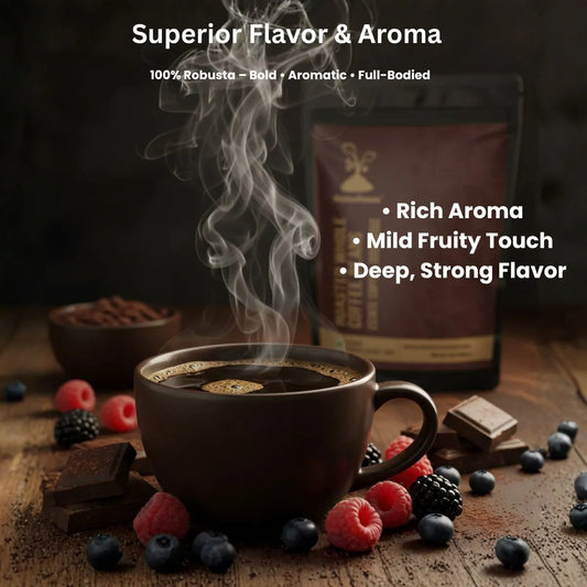 100% Robusta | Freshly Roast, A/ AA Whole Coffee Beans