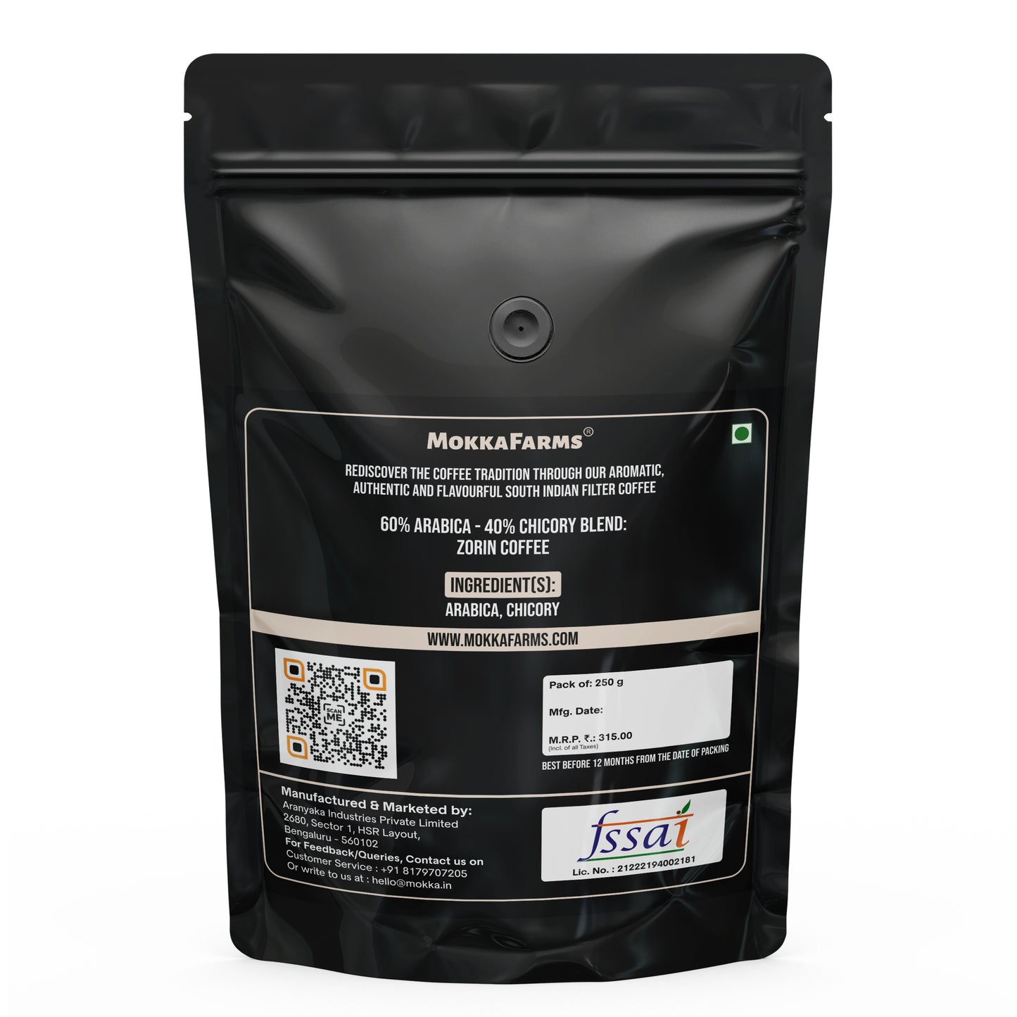 Zorin | 60% Arabica - 40% Chicory Blend | Chicory Filter Coffee