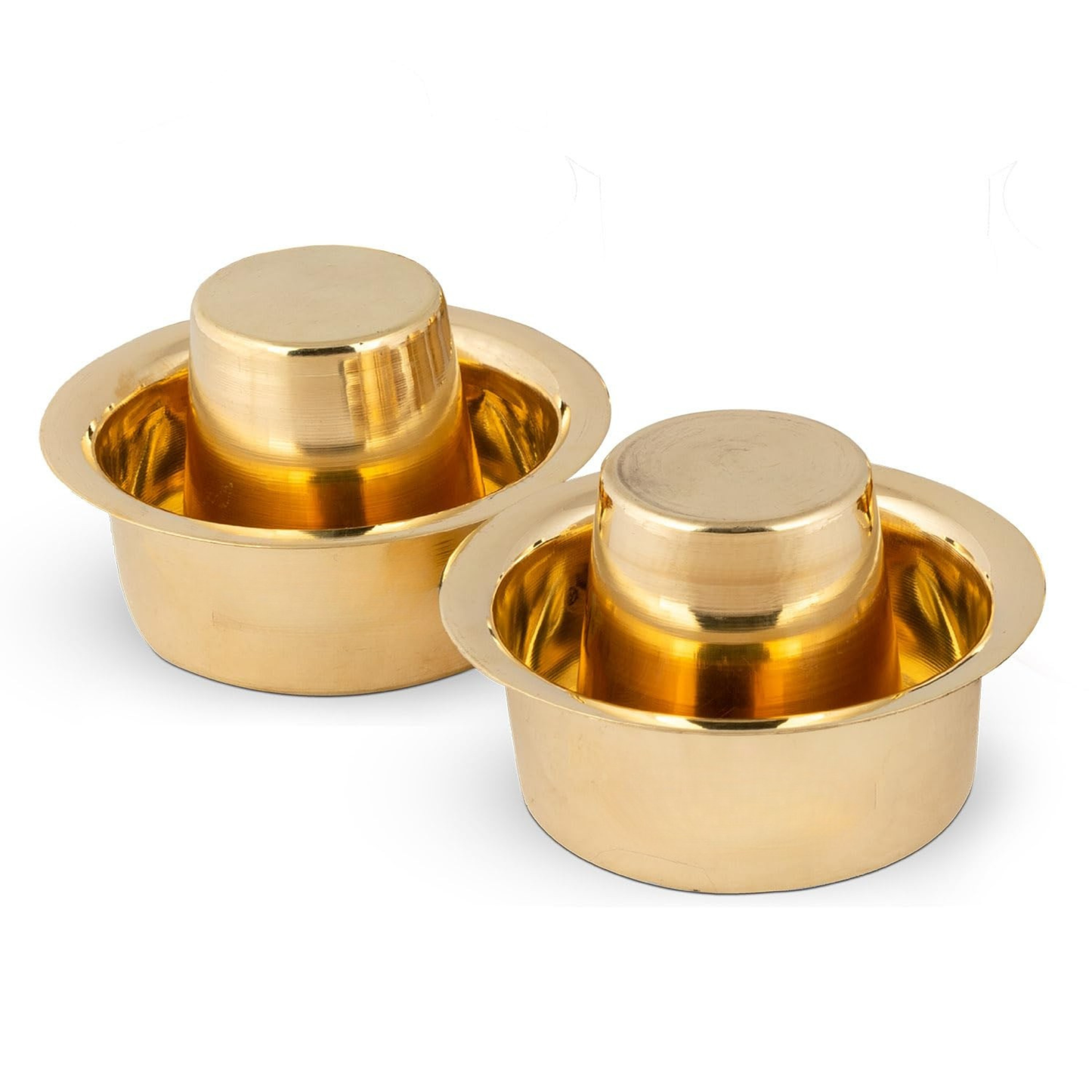 Traditional Pure Brass South Indian Dabara Set for Filter Coffee