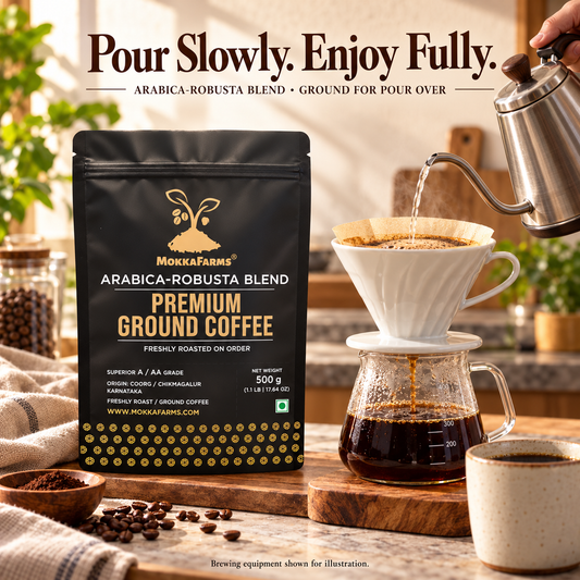 Pour Over - Arabica-Robusta Blend | A/ AA Grade | Premium Ground Coffee