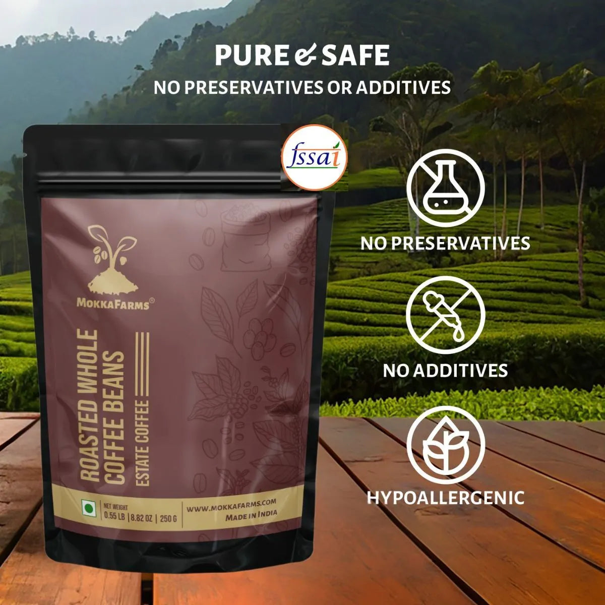 100% Robusta | Freshly Roast, A/ AA Whole Coffee Beans