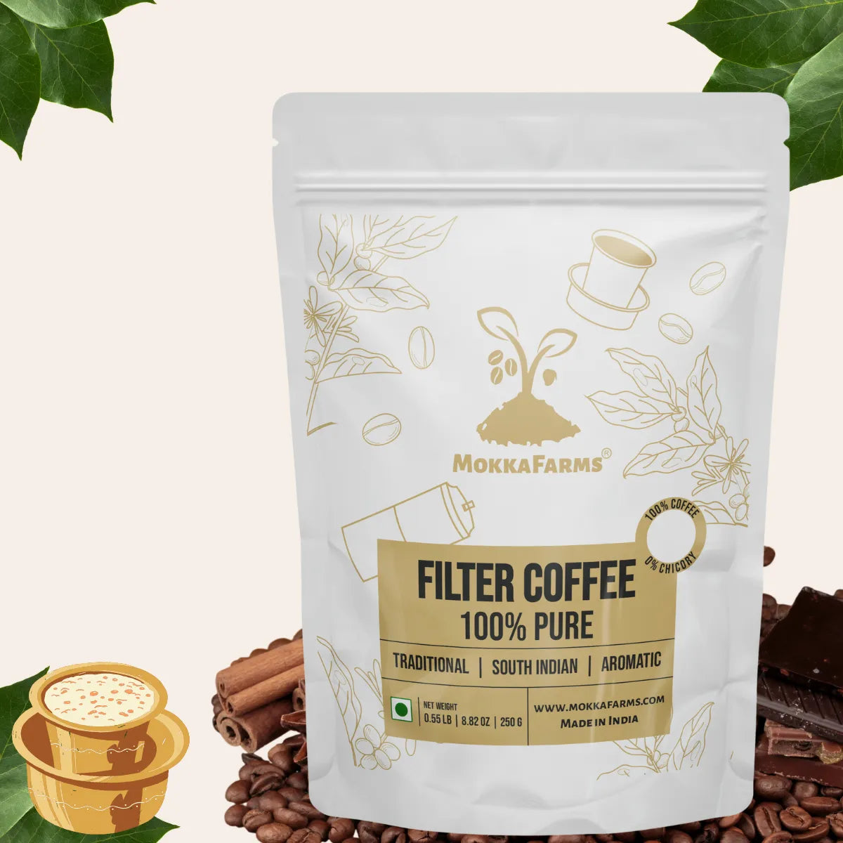 100% Pure Arabica | Pure Filter Coffee