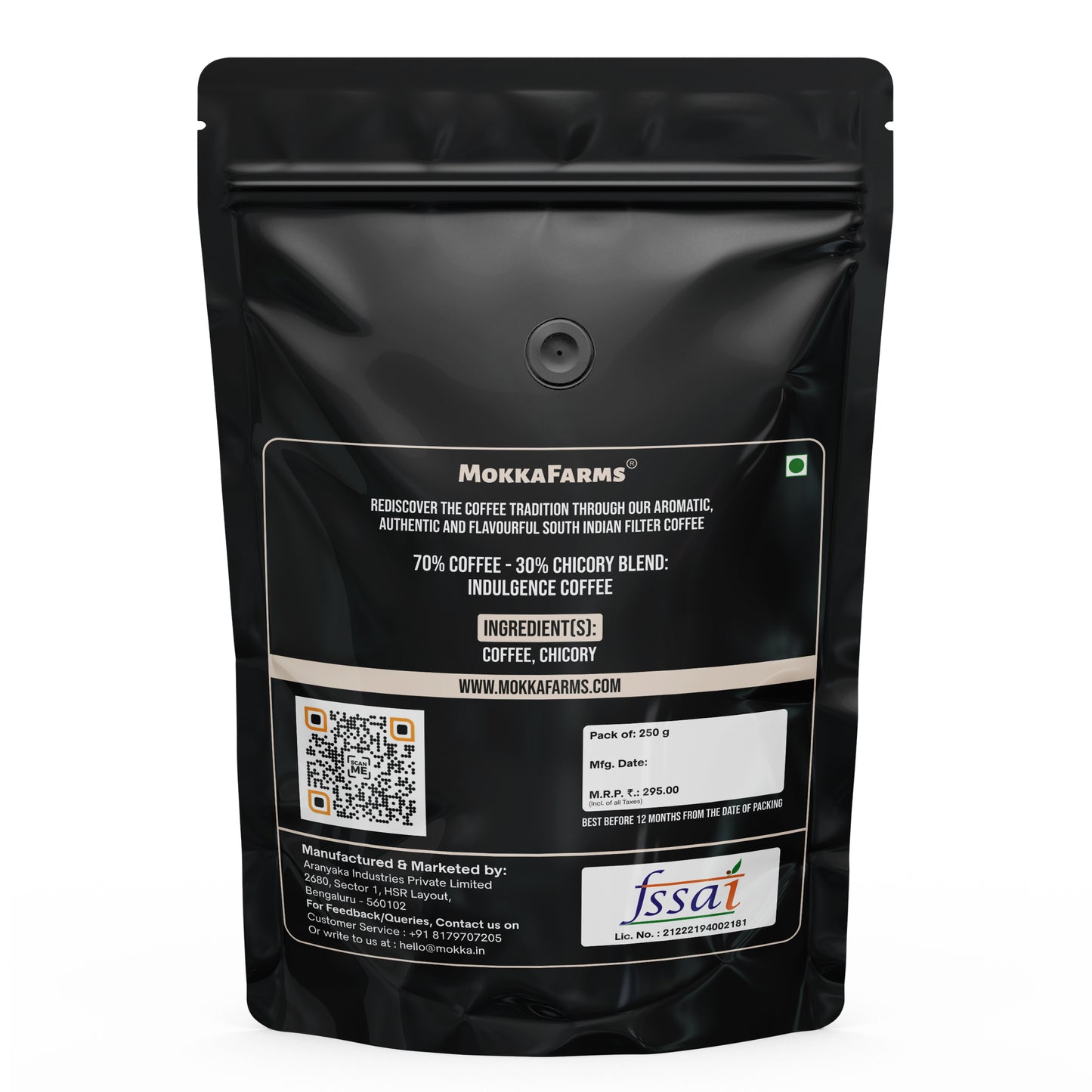 Indulgence | 70% Coffee, 30% Chicory | Chicory Filter Coffee