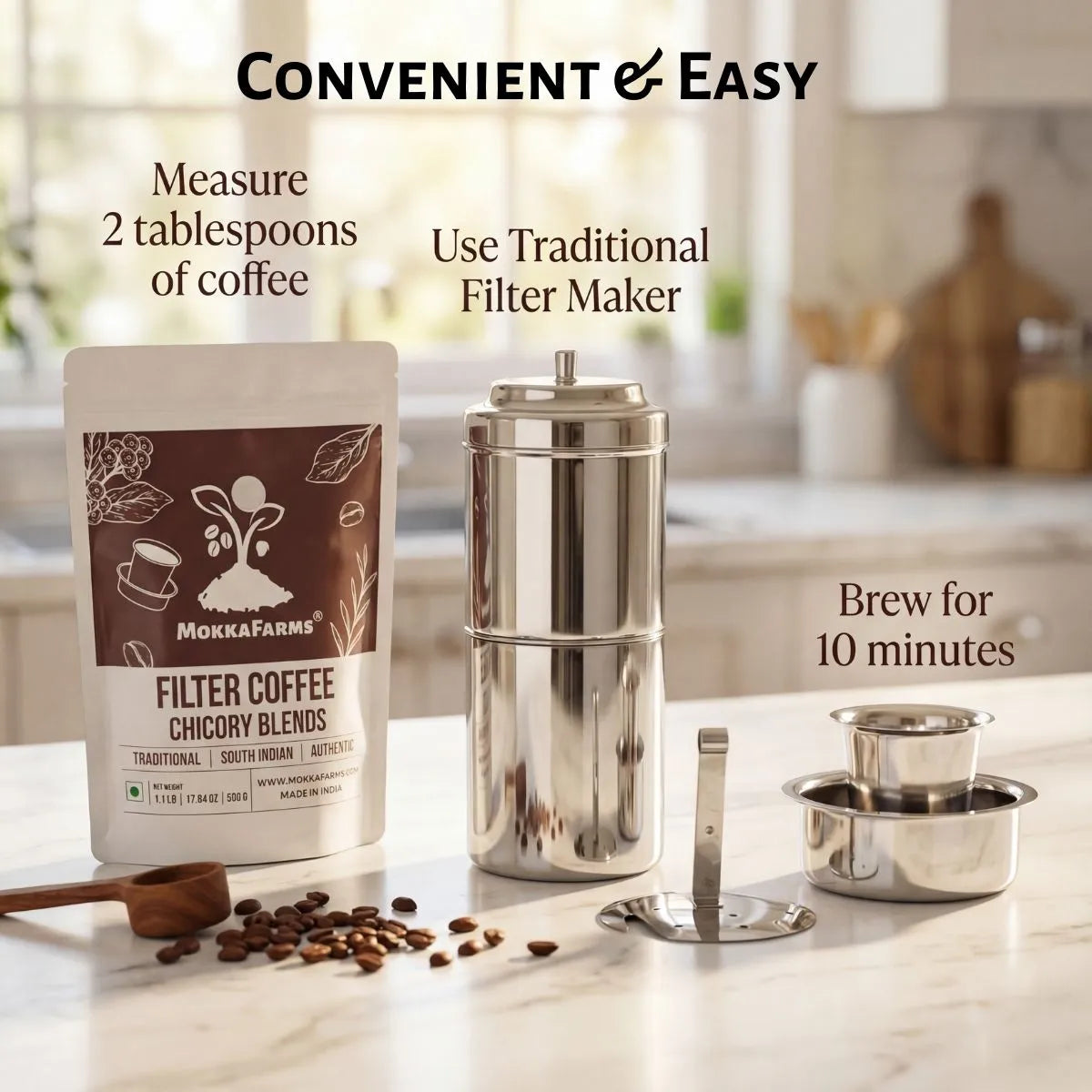 Indulgence | 70% Coffee, 30% Chicory | Robusta-Chicory Filter Coffee