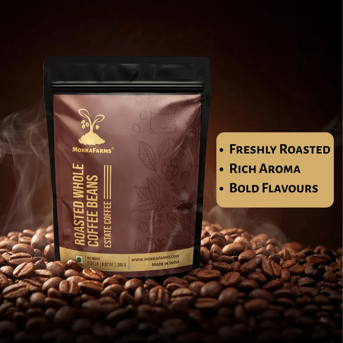 70% Arabica, 30% Robusta | Freshly Roast, A/ AA Whole Coffee Beans