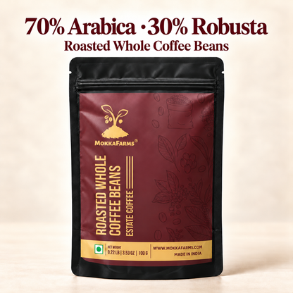 70% Arabica, 30% Robusta | Freshly Roast, A/ AA Whole Coffee Beans