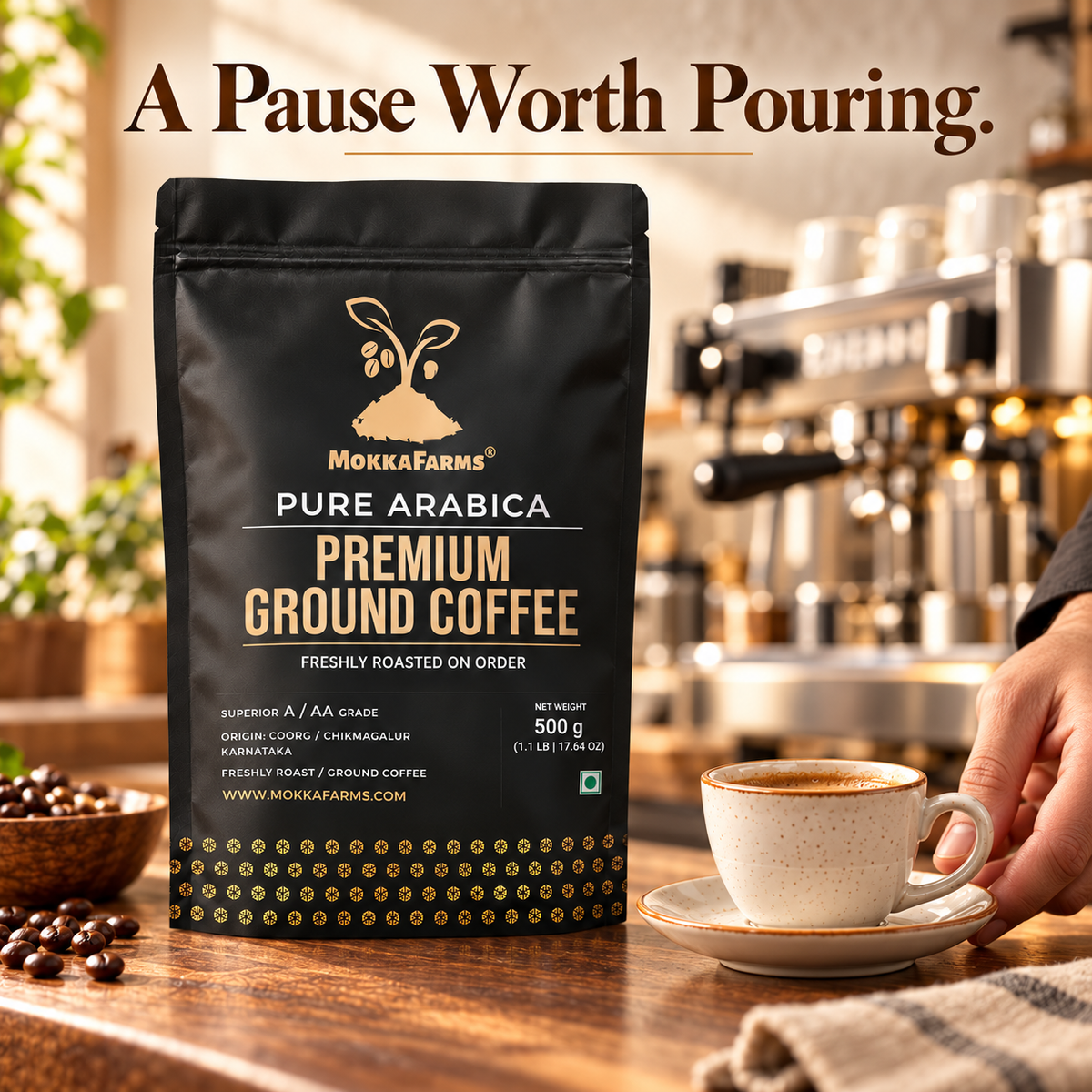 Commercial Espresso - 100% Pure Arabica | A/ AA Grade | Premium Ground Coffee