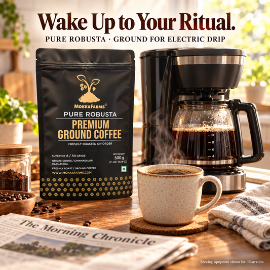 Electric Drip - 100% Pure Robusta | A/ AA Grade | Premium Ground Coffee