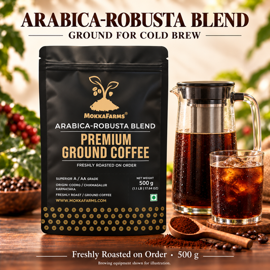 Cold Brew - Arabica-Robusta Blend | A/ AA Grade | Premium Ground Coffee