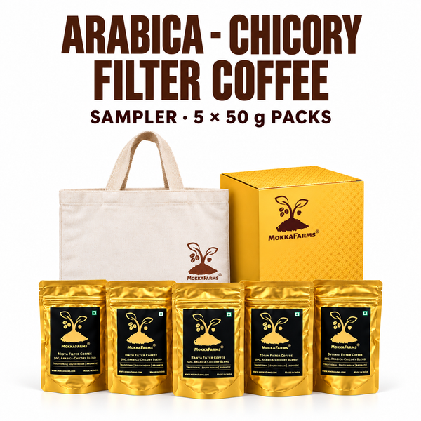 Arabica-Chicory Filter Coffee | 50g Pack Size x 5 Variants | Sampler Pack