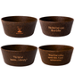 Coffee Bowl 160 ML | Made from Coffee Residue [Husk, Unused Coffee Grounds/ Bean] | Available in Pack of 2 or Pack of 4