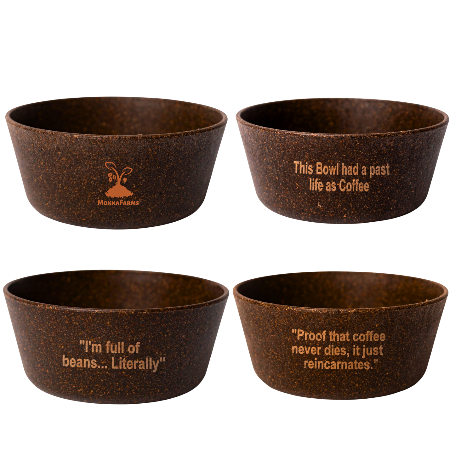 Coffee Bowl 175 ML | Made from Coffee Waste [Husk, Coffee Grounds/ Bean] -Coffee Brown Colour