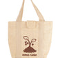 MOKKAFARMS 100% Jute Eco Bag - 12.5in x 16in x 3.5in Tote Bag with Velcro Flap | Shopping, Grocery Bag | Water Resistant | Women Entrepreneurs |