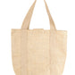 MOKKAFARMS 100% Jute Eco Bag - 12.5in x 16in x 3.5in Tote Bag with Velcro Flap | Shopping, Grocery Bag | Water Resistant | Women Entrepreneurs |