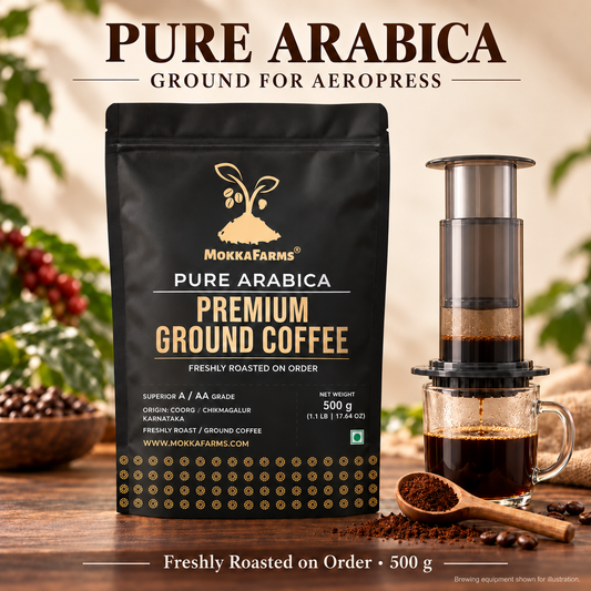 Aero Press - 100% Pure Arabica | A/ AA Grade | Premium Ground Coffee