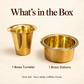 140 ml Traditional South Indian Filter Coffee  Brass Dabara & Tumbler Set | Heavy-Gauge Brass