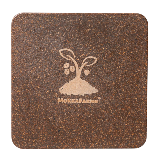 Eco-Friendly Coffee Coasters | Made from Coffee Waste [Husk & Grounds] | Coffee Brown Colour | Sustainable & Durable