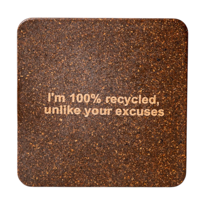 Eco-Friendly Coffee Coasters | Made from Coffee Waste [Husk & Grounds] | Coffee Brown Colour | Sustainable & Durable