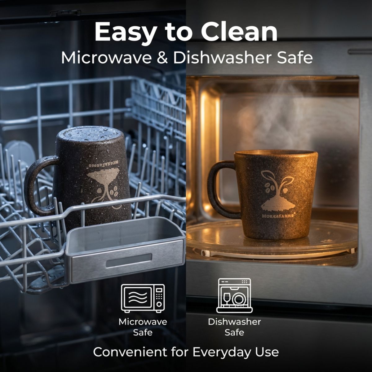 1 Coffee Mug 300 ML + 1 Coaster | Made from Coffee Residue [Husk, Unused Coffee Grounds/ Bean] | Available in Pack of 1