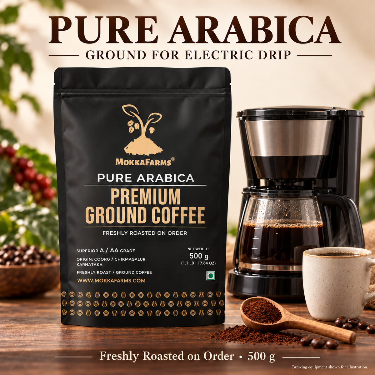 Electric Drip - 100% Pure Arabica | A/ AA Grade | Premium Ground Coffee