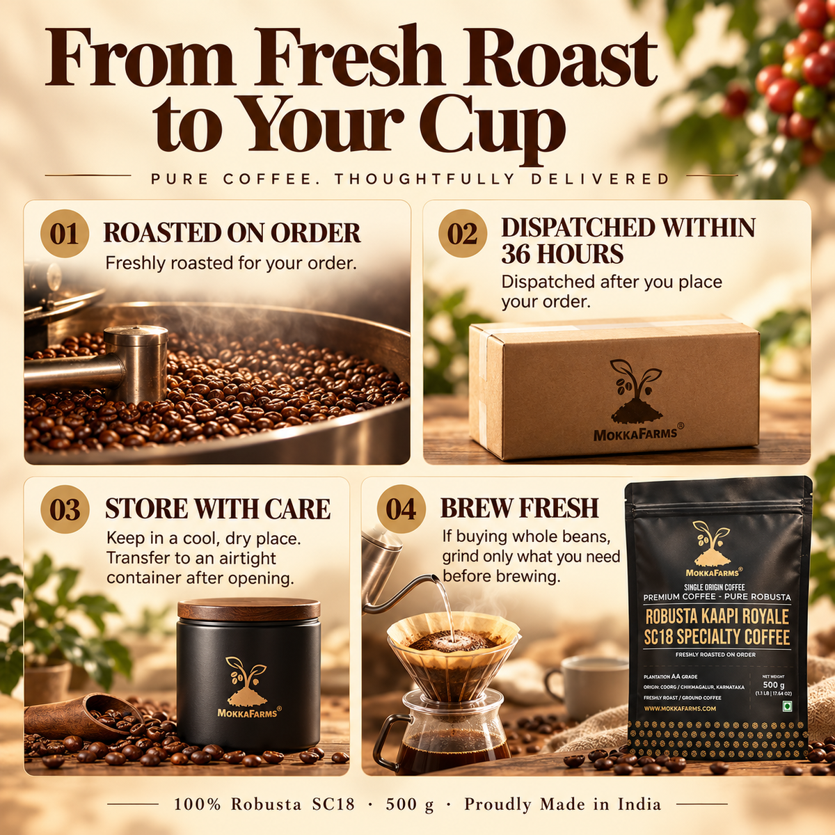Robusta Kaapi Royale Coffee - 100% Robusta [Specialty Coffee]