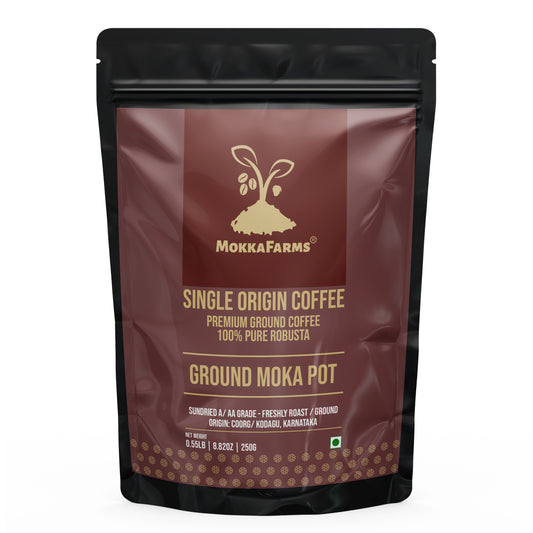 Moka Pot - 100% Robusta | Premium Ground Coffee