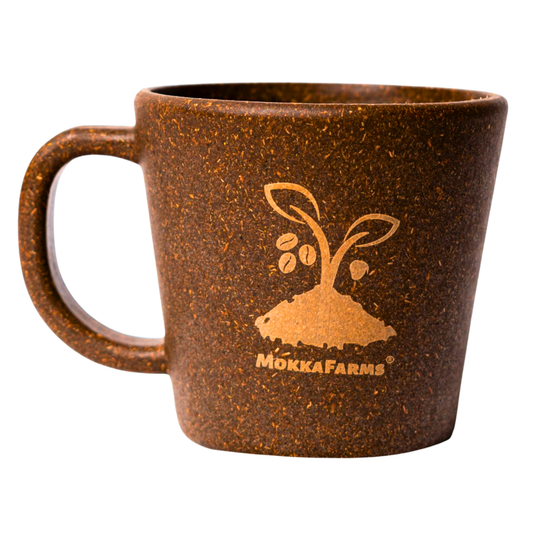 Coffee Mug 300 ML | Made from Coffee Waste [Husk, Coffee Grounds/ Bean] -Coffee Brown Colour