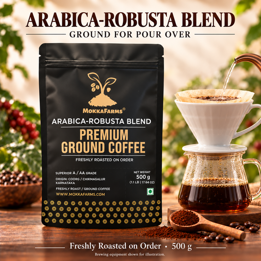 Pour Over - Arabica-Robusta Blend | A/ AA Grade | Premium Ground Coffee