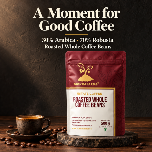 30% Arabica, 70% Robusta | Freshly Roast, A/ AA Whole Coffee Beans