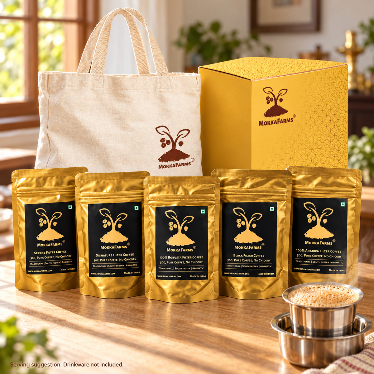 Pure Filter Coffee | 50g Pack Size x 5 Variants | Sampler Pack