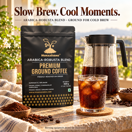 Cold Brew - Arabica-Robusta Blend | A/ AA Grade | Premium Ground Coffee
