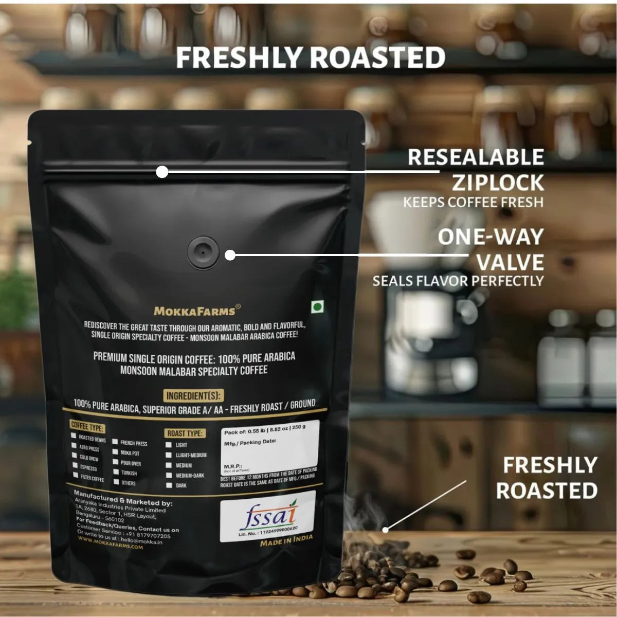 Monsoon Malabar Coffee - 100% Arabica [Specialty Coffee]