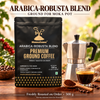 Moka Pot - Arabica-Robusta Blend | A/ AA Grade | Premium Ground Coffee