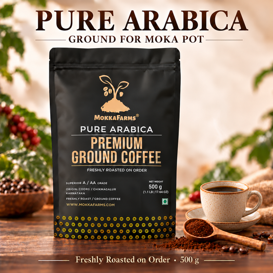 Moka Pot - 100% Arabica | A/ AA Grade | Premium Ground Coffee