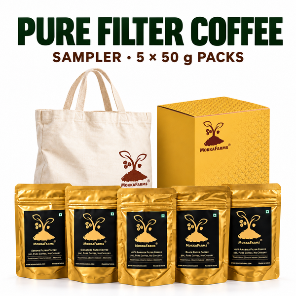 Pure Filter Coffee | 50g Pack Size x 5 Variants | Sampler Pack