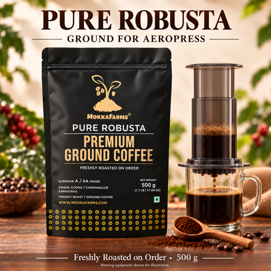Aero Press - Robusta [100%] | A/ AA Grade | Premium Ground Coffee