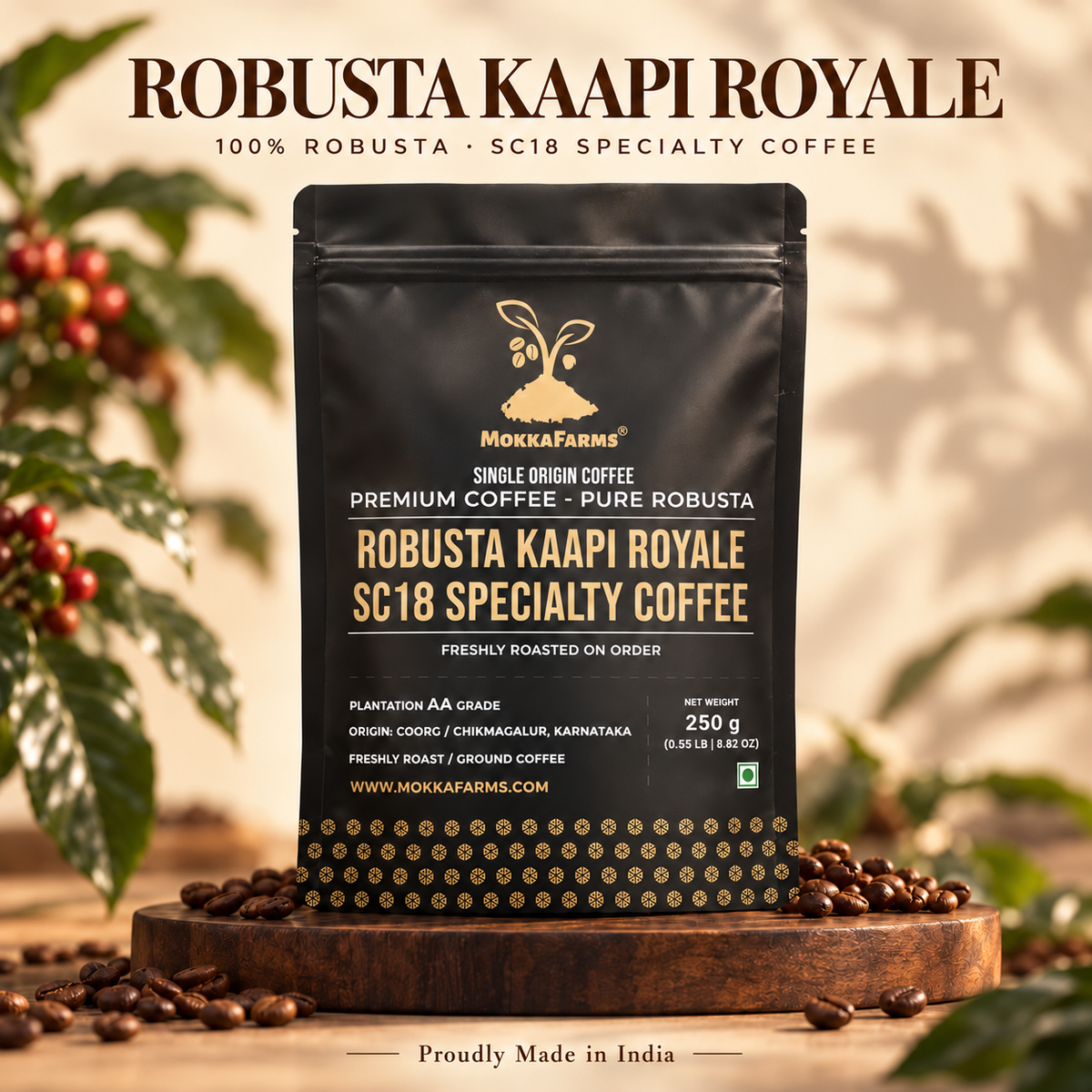 Robusta Kaapi Royale Coffee - 100% Robusta [Specialty Coffee]