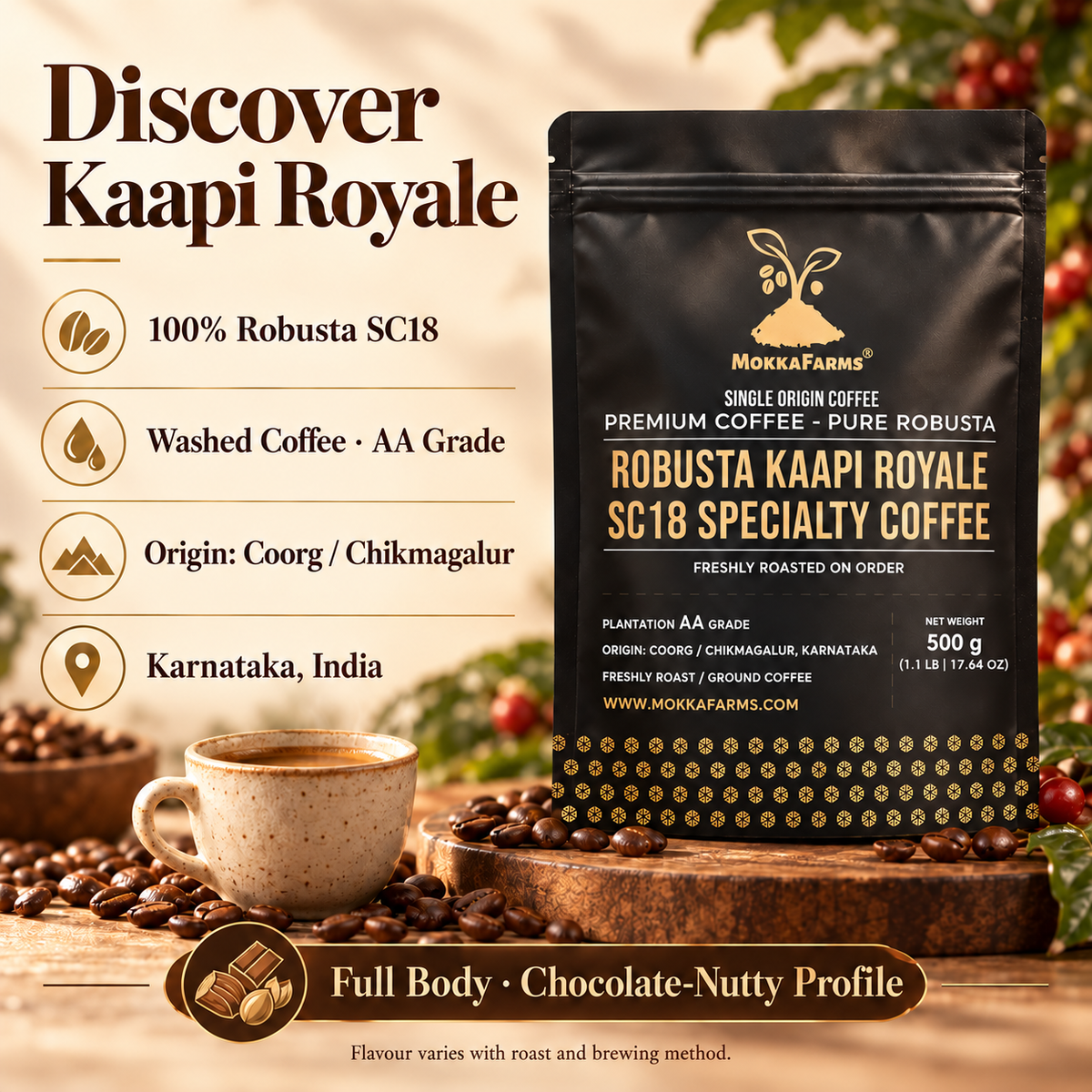 Robusta Kaapi Royale Coffee - 100% Robusta [Specialty Coffee]