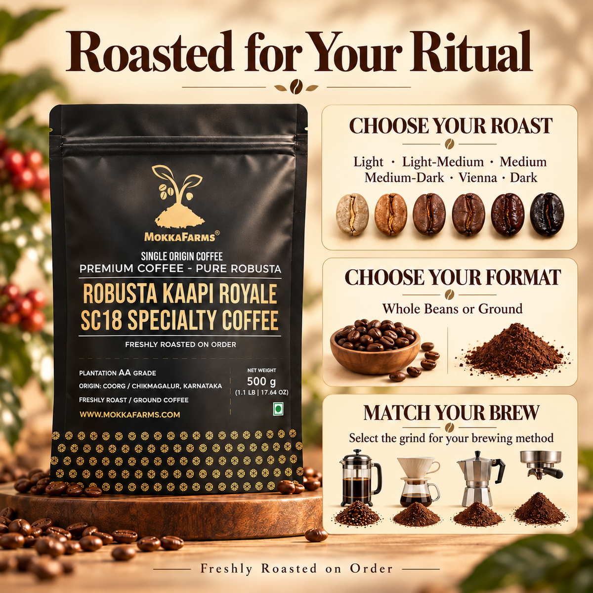 Robusta Kaapi Royale Coffee - 100% Robusta [Specialty Coffee]
