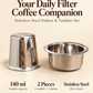 Stainless Steel Dabara Set | Traditional South Indian Filter Coffee |