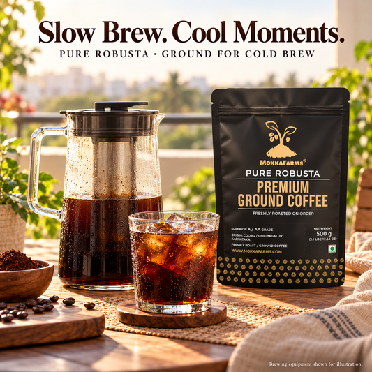 Cold Brew - Robusta [100%] | A/ AA Grade | Premium Ground Coffee