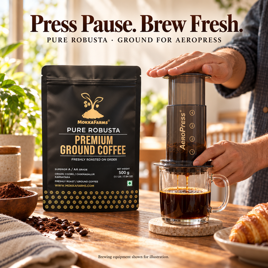 Aero Press - Robusta [100%] | A/ AA Grade | Premium Ground Coffee