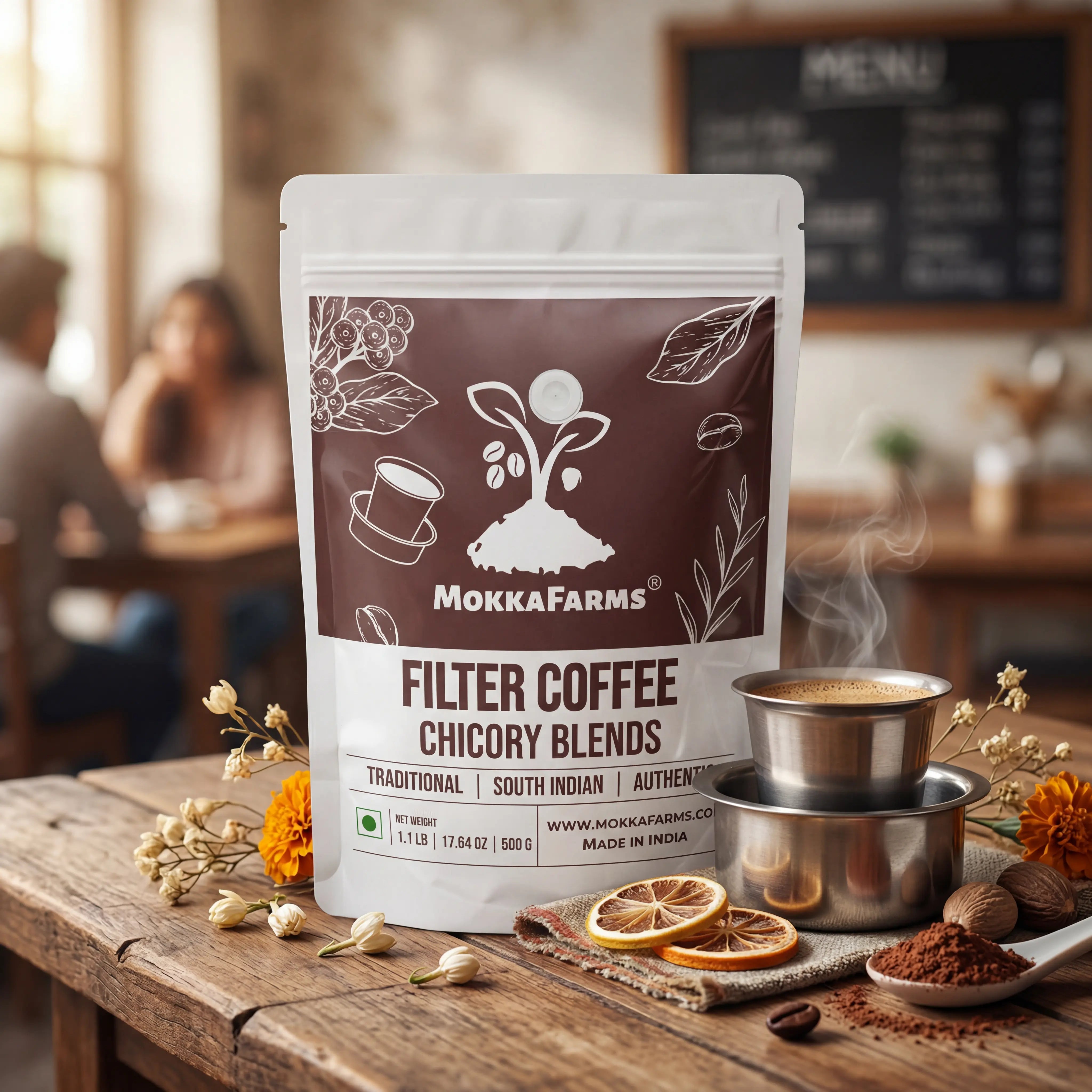 South Indian Brass Filter Coffee Ritual